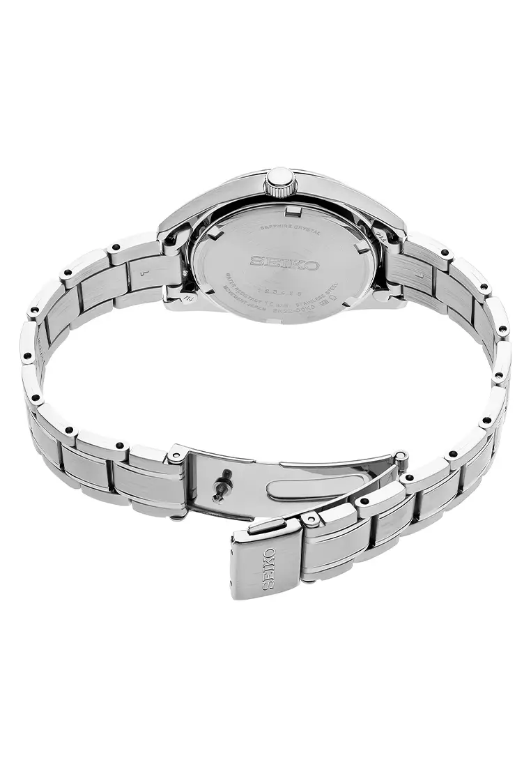 Seiko Quartz Sapphire Crystal Glass Silver Stainless Steel - Jam Tangan Analog Wanita - SUR633P1