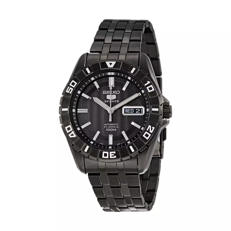 Jual Seiko Jam Tangan Pria Seiko Snzh K Black Dial Black Stainless