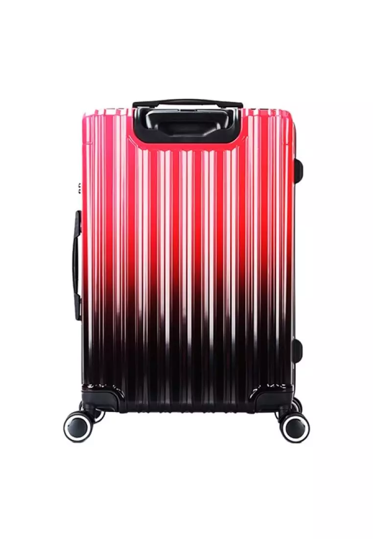 GiorX OMBRE 20" Ultra Strength PC Colorul Hard Case Trolley Travel Luggage GXA9950 - Red Black