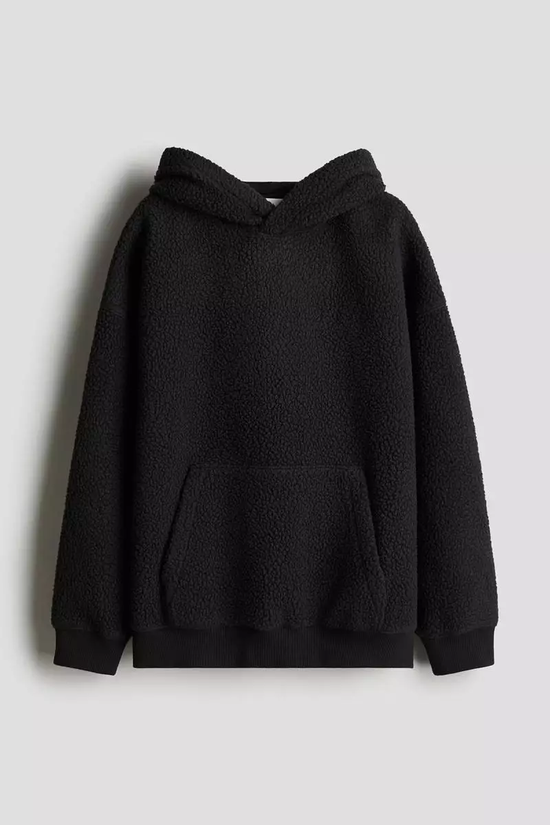 Buy H&M Loose-fit teddy hoodie 2025 Online ZALORA