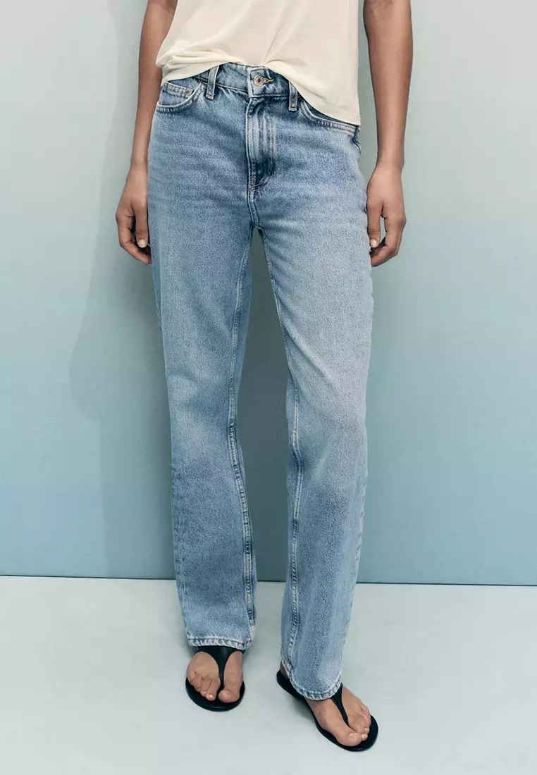 Matilda Medium-Rise Straight-Fit Jeans