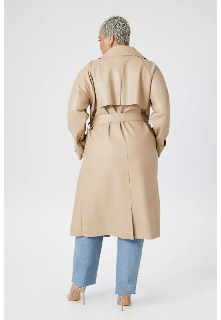 Forever 21 plus size trench coat 2025