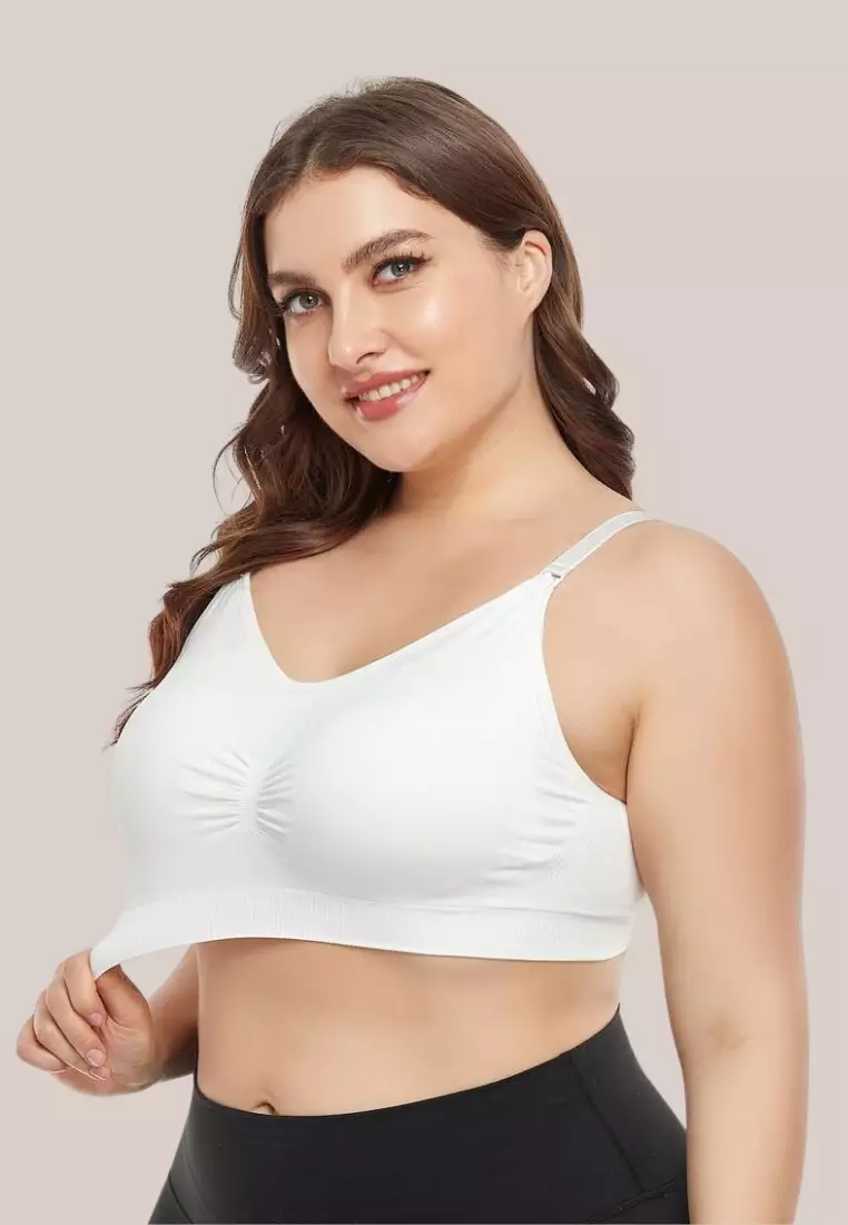 Grace Nursing Push Up Bra in White Maternity Bra