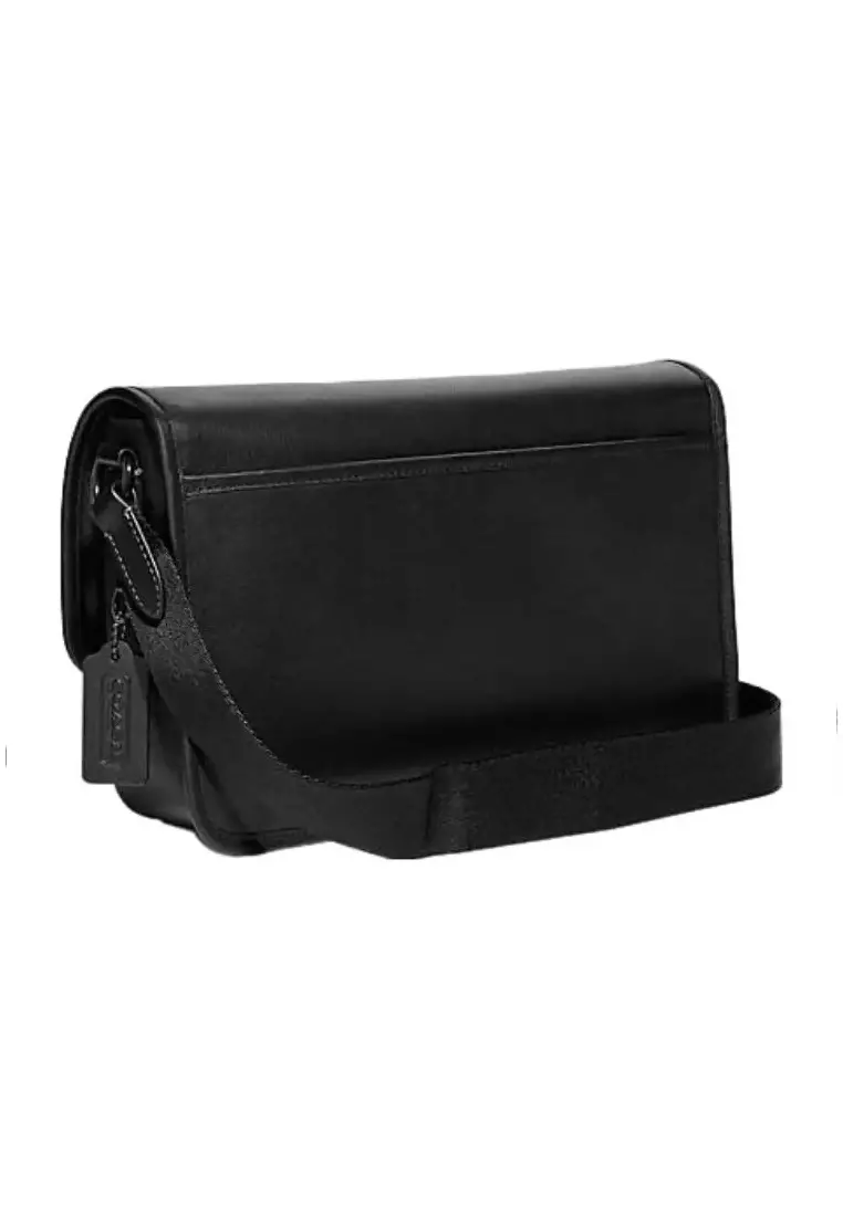 Order Coach Black Leather Messenger Bag