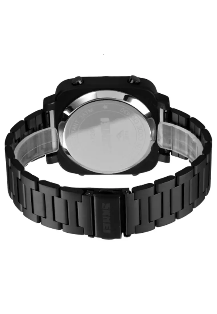 Jam Tangan Digital Pria Waterproof Many Function Strap Tali Material Stainless Steel BL05 ORIGINAL