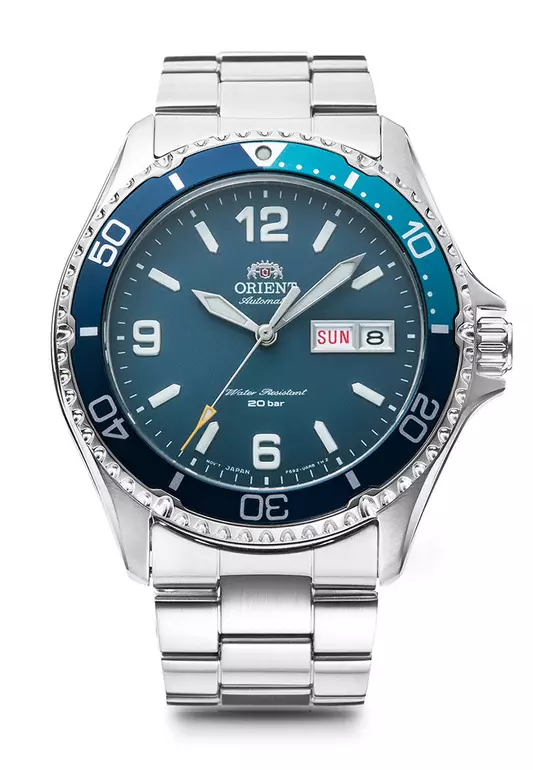 Orient Kamasu Silver Stainless Steel Analog Automatic Watch For Men OR-RA-AA0818L19B