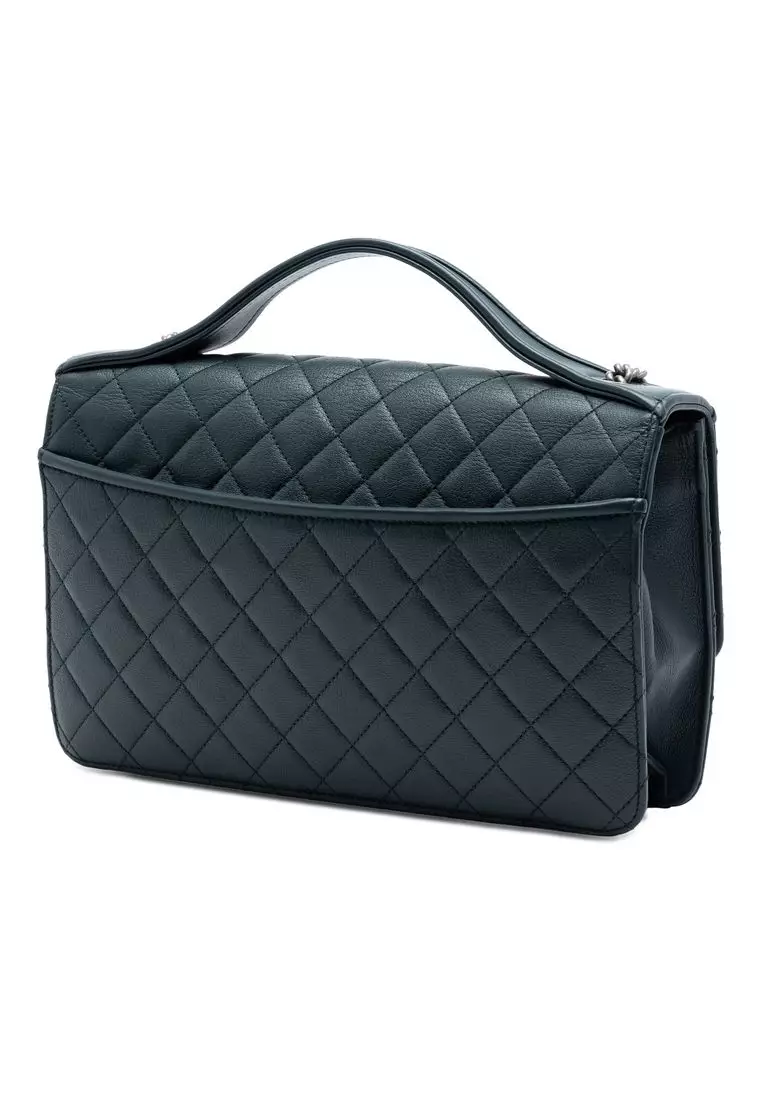 Pre-Loved Chanel Medium Quilted Goatskin Cc University Flap