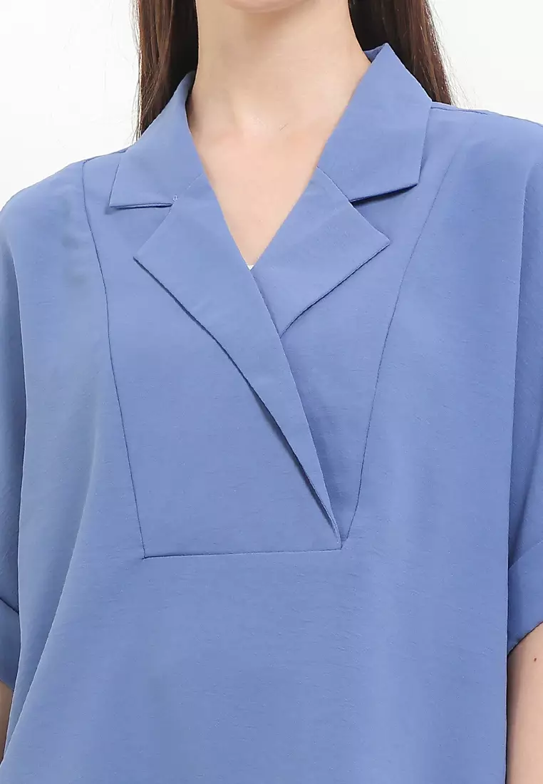 Blouse Mtx Soft Blue - Melody Blouses