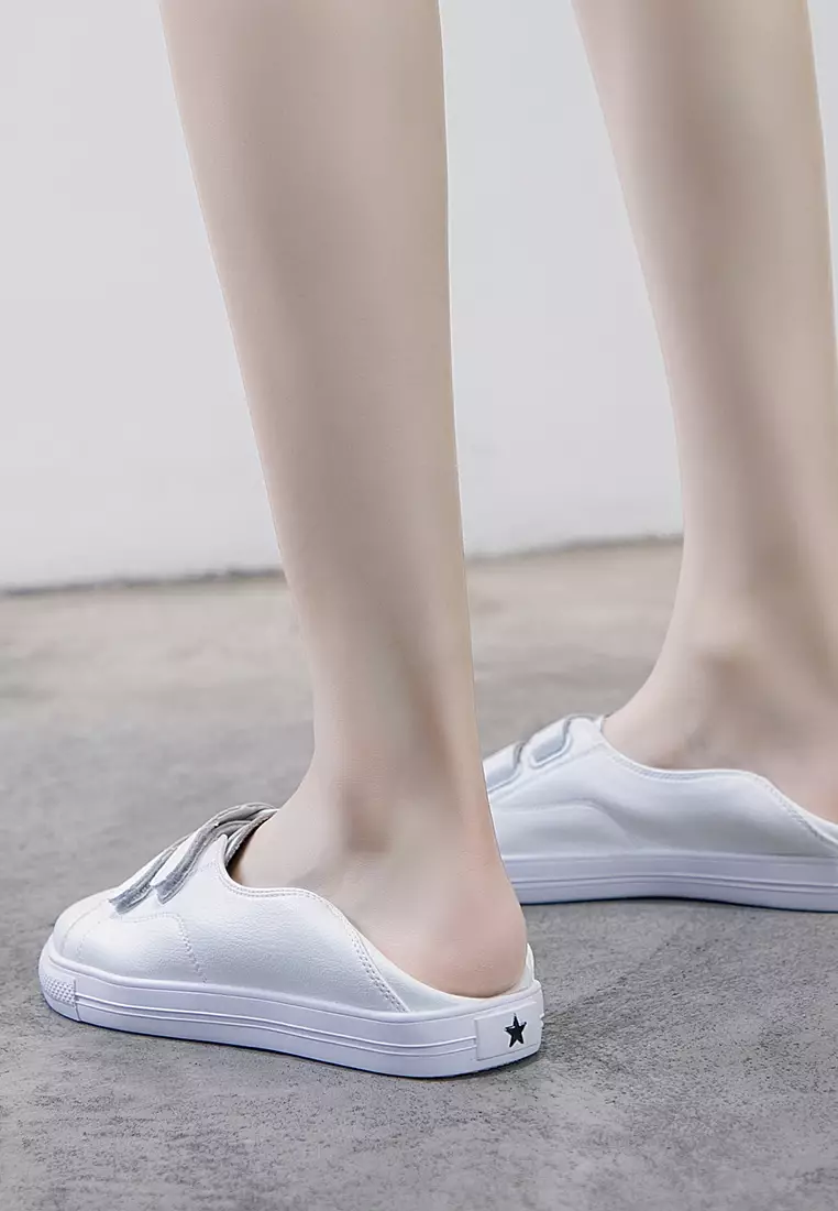 Double Velcro Leather Slip-Ons RX5198