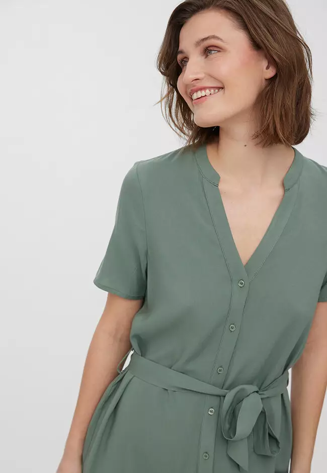 Hård ring semester parallel Buy Vero Moda Vica Short Sleeves Shirt Dress 2023 Online | ZALORA Singapore
