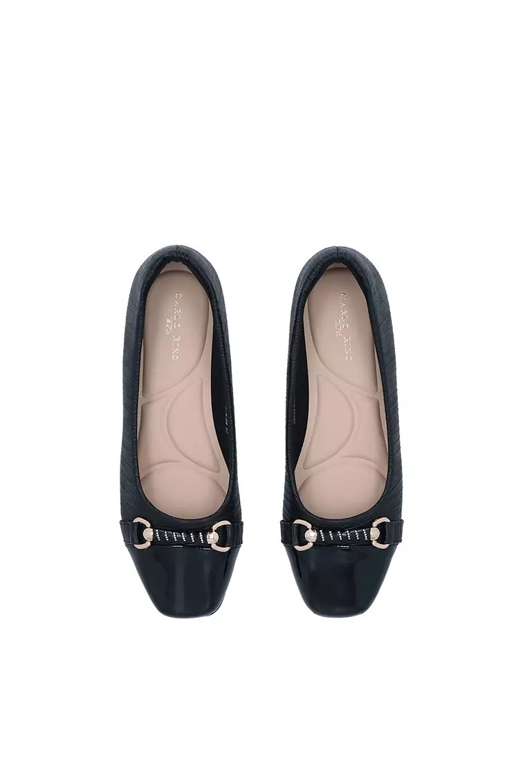 Black CR Annie Flats
