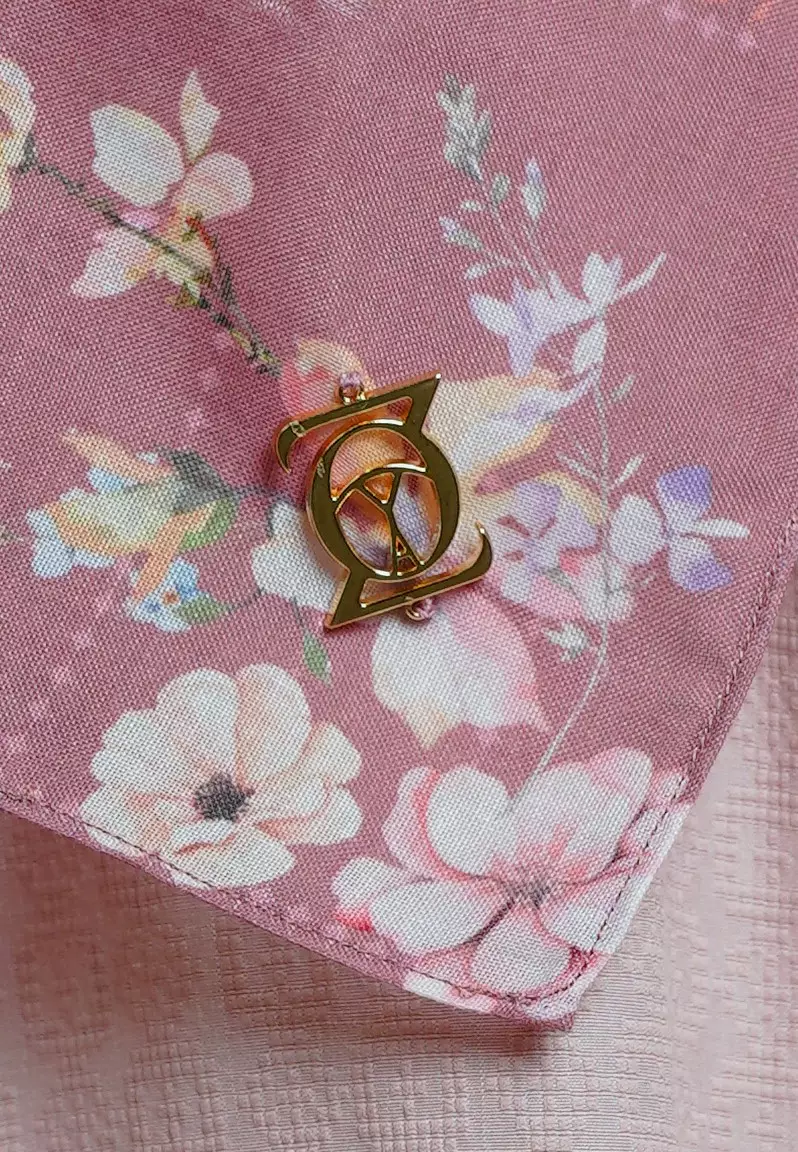 VIOLA Scarf Tropical Pink - Kerudung Hijab Segiempat Motif With BOX - Bahan Nesla - Ukuran 115x115