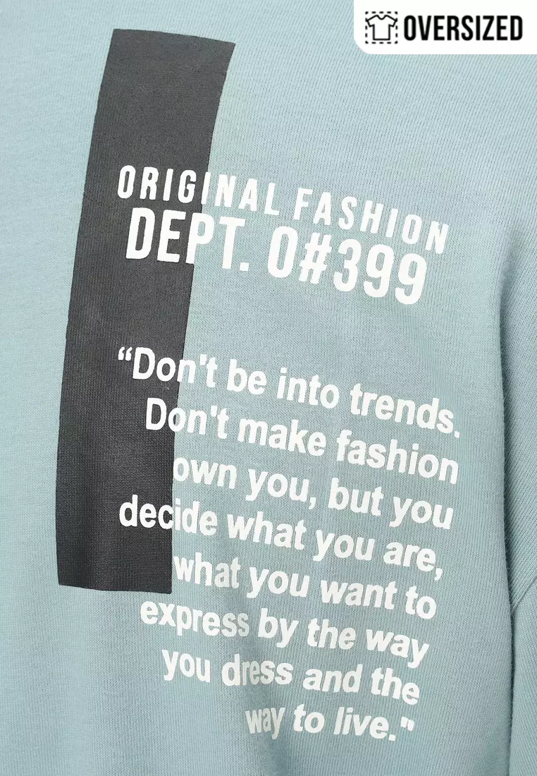 NX T-Shirt Cotton Combed Tebal Oversized Pria 2079370491