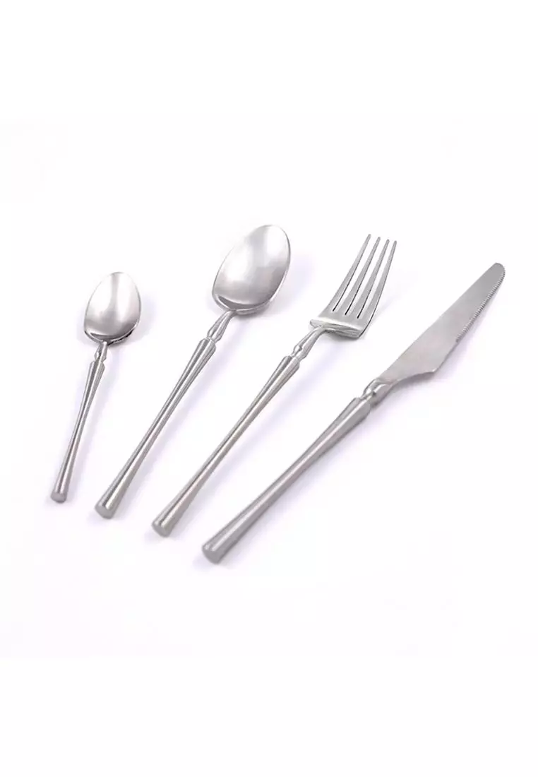 Parisian 4 Piece Stainless Steel Cutlery Set Silver