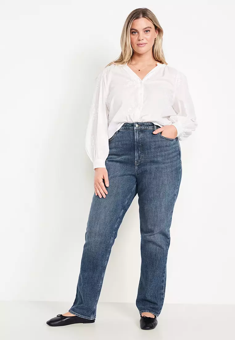 Extra High-Waisted Straight Jeans