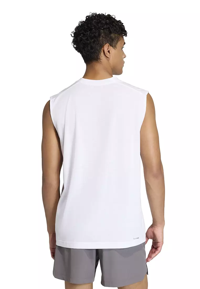 Gym & Training WORKOUT ESSENTIALS FEELREADY SLEEVELESS T-SHIRT Men White KD5424