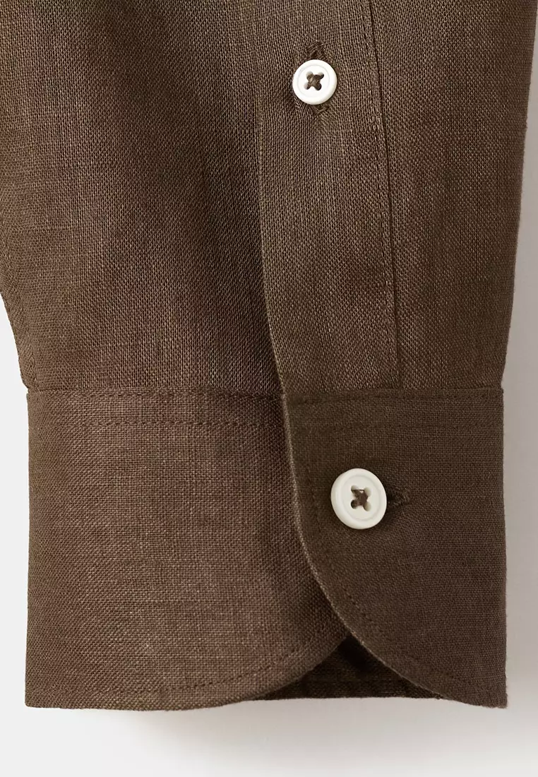 100% Linen Slim-Fit Shirt