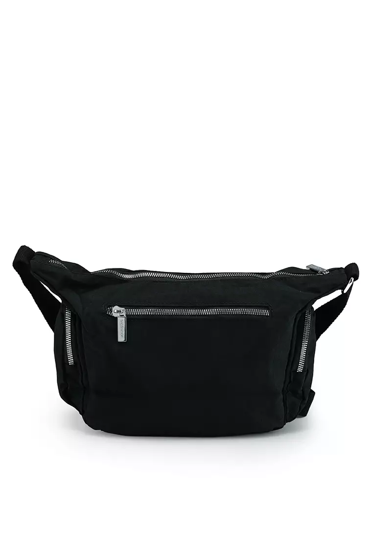 Metallic Series Crinkle Nylon Crossbody Bag