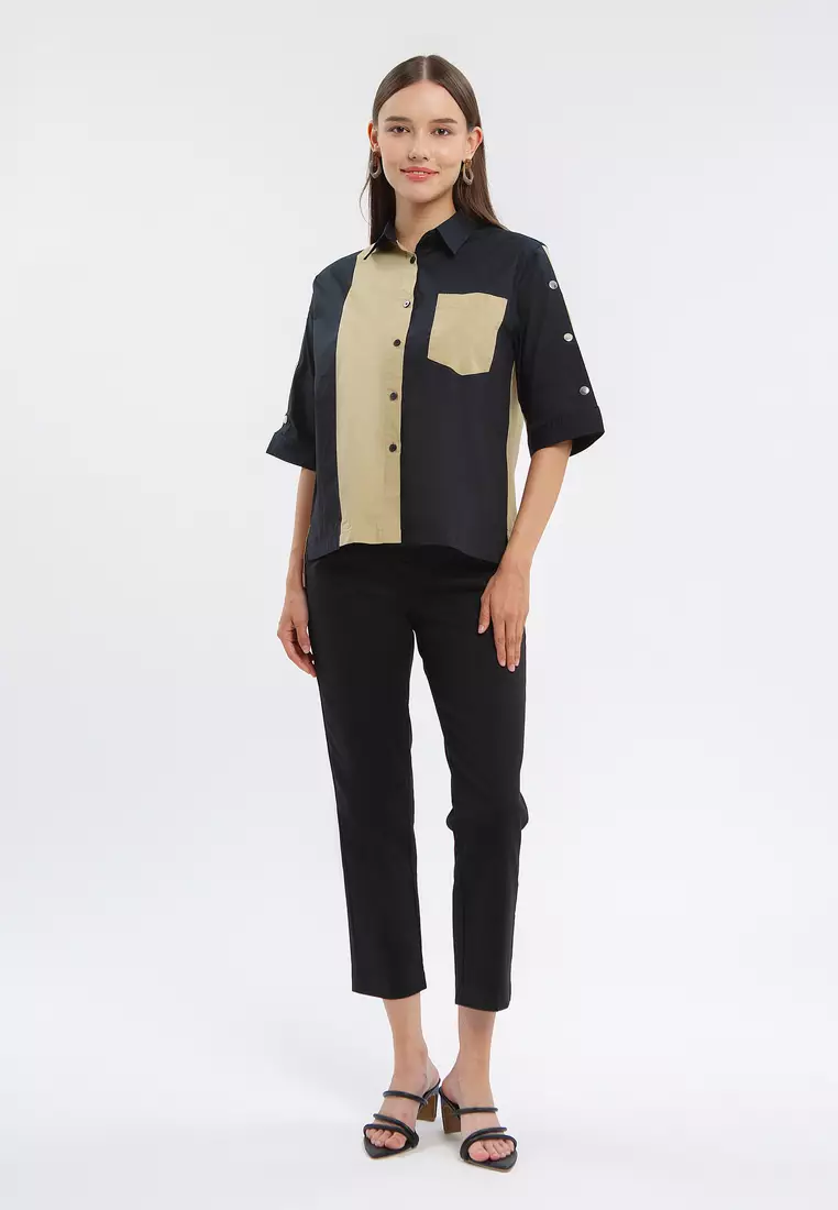 Minimal Saporo Top Jet Black