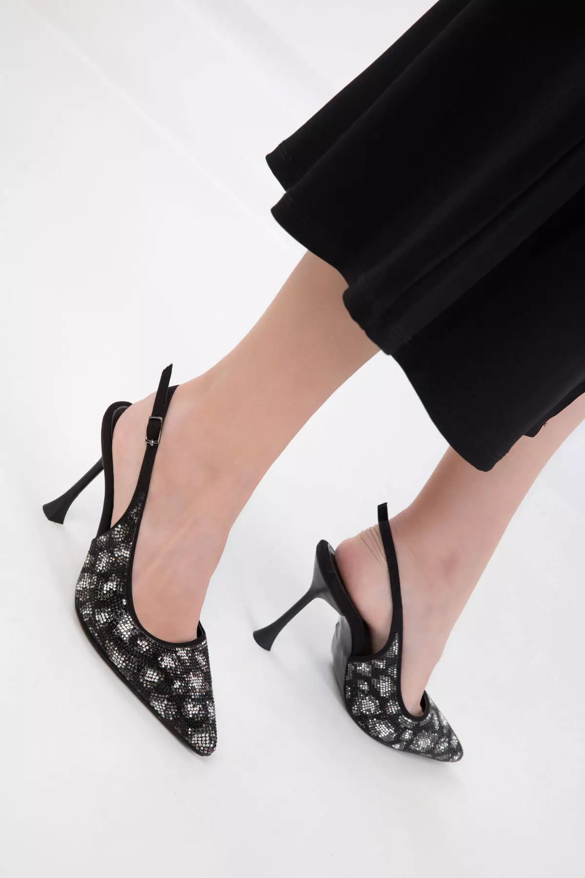 20489 Black Women's Classic Heeled Shoes