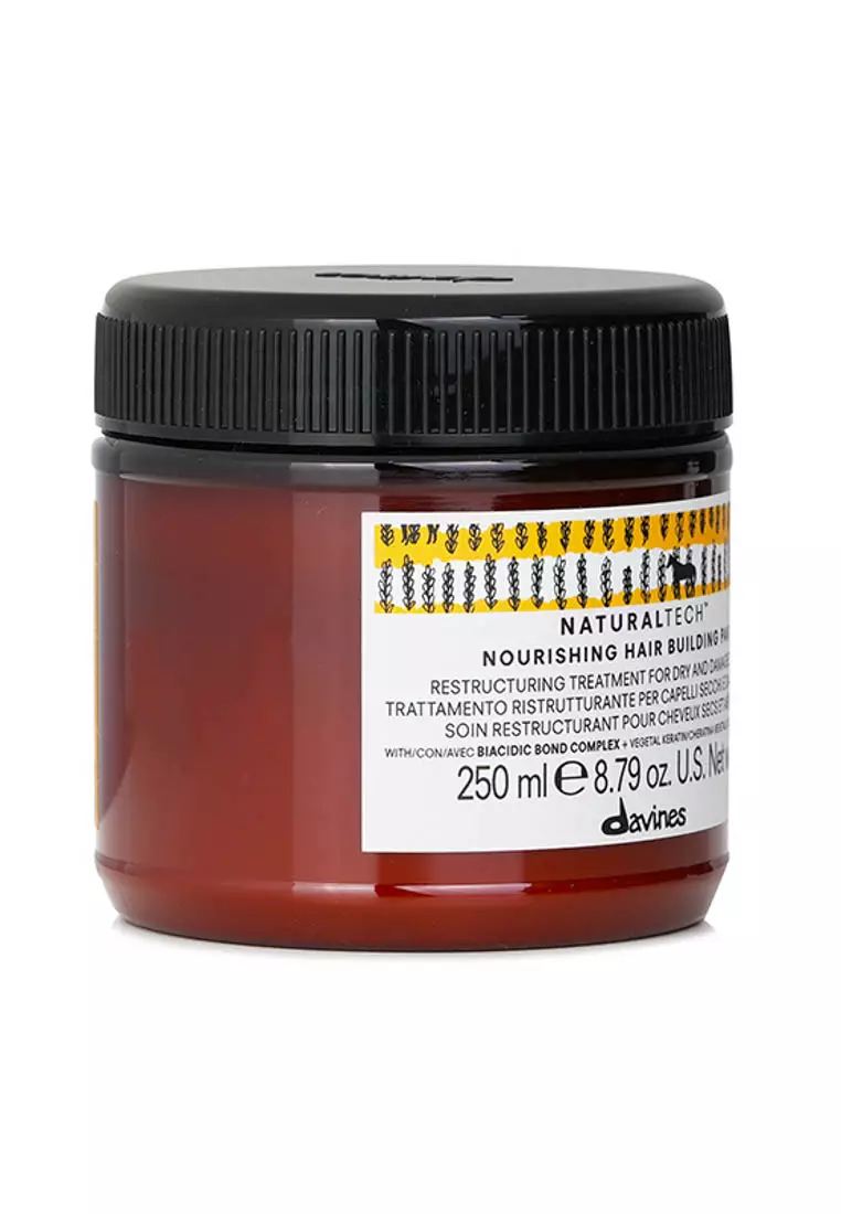 DAVINES - Natural Tech Nourishing Hair Building Pak (For Dry, Damaged Hair) 250ml/8.79oz
