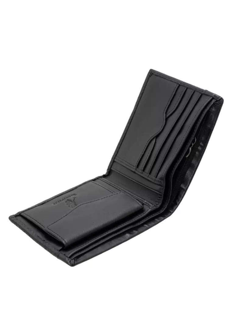 Men's Genuine Leather Bifold Coin Wallet EWA 40170