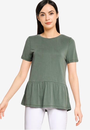 Buy Vero Moda Filli Short Sleeves Peplum Online ZALORA Singapore