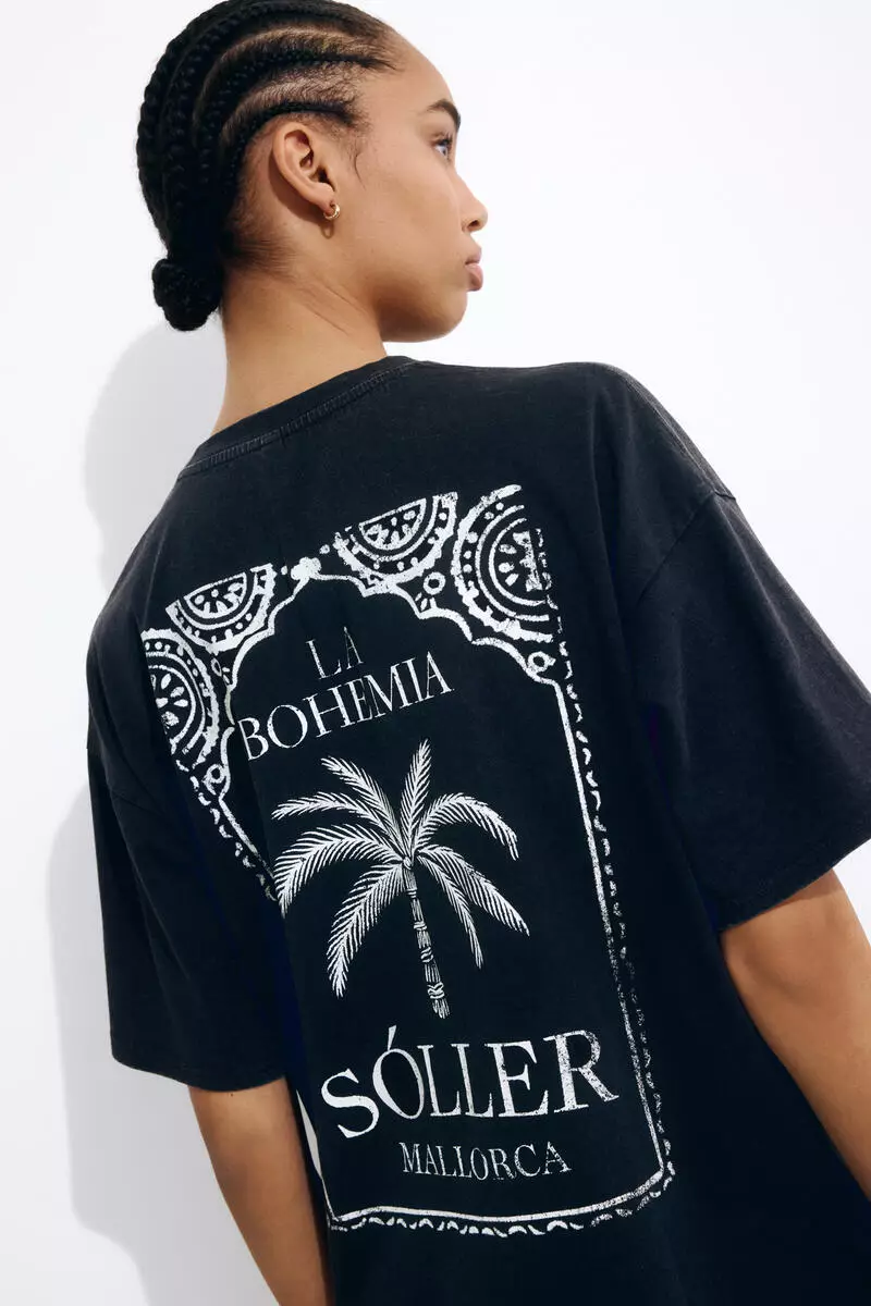 Oversized printed T-shirt