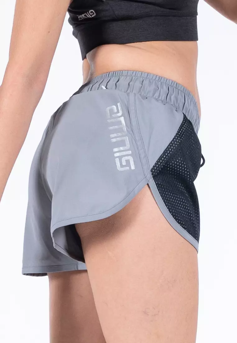 Amnig Women Aery 3" Running Shorts (Grey)