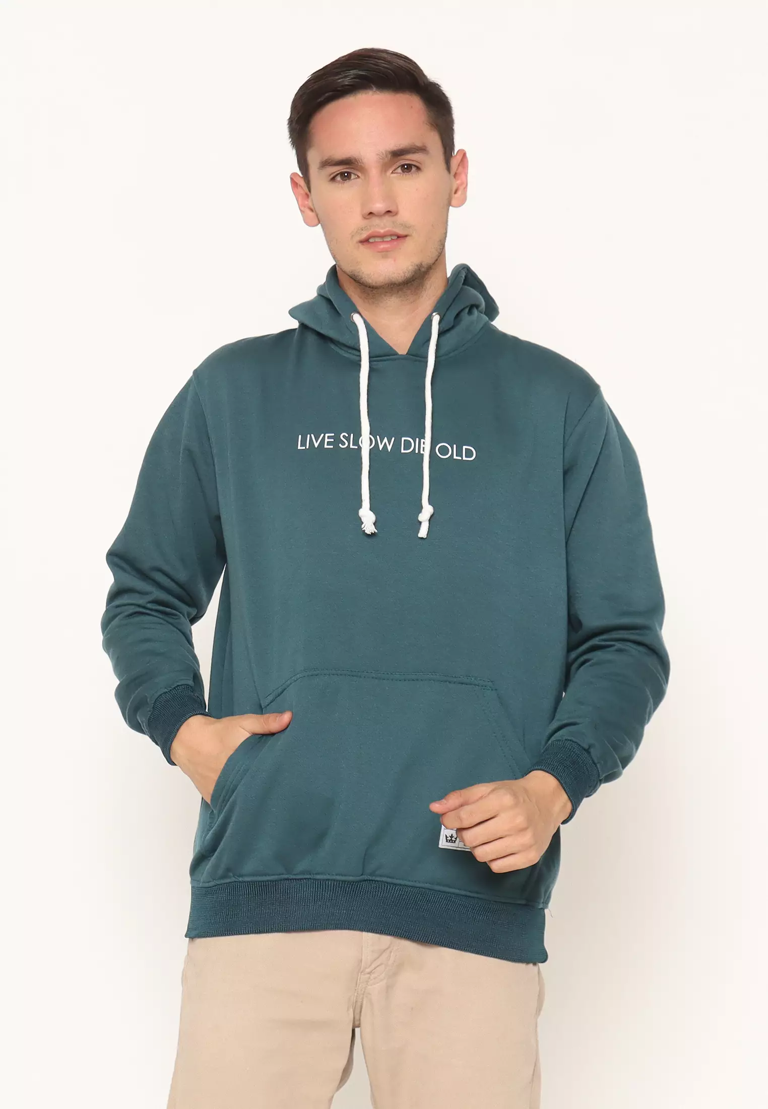 17SEVEN Hoodie Sablon Pria 0352-LIVESLOW-TQ NEW