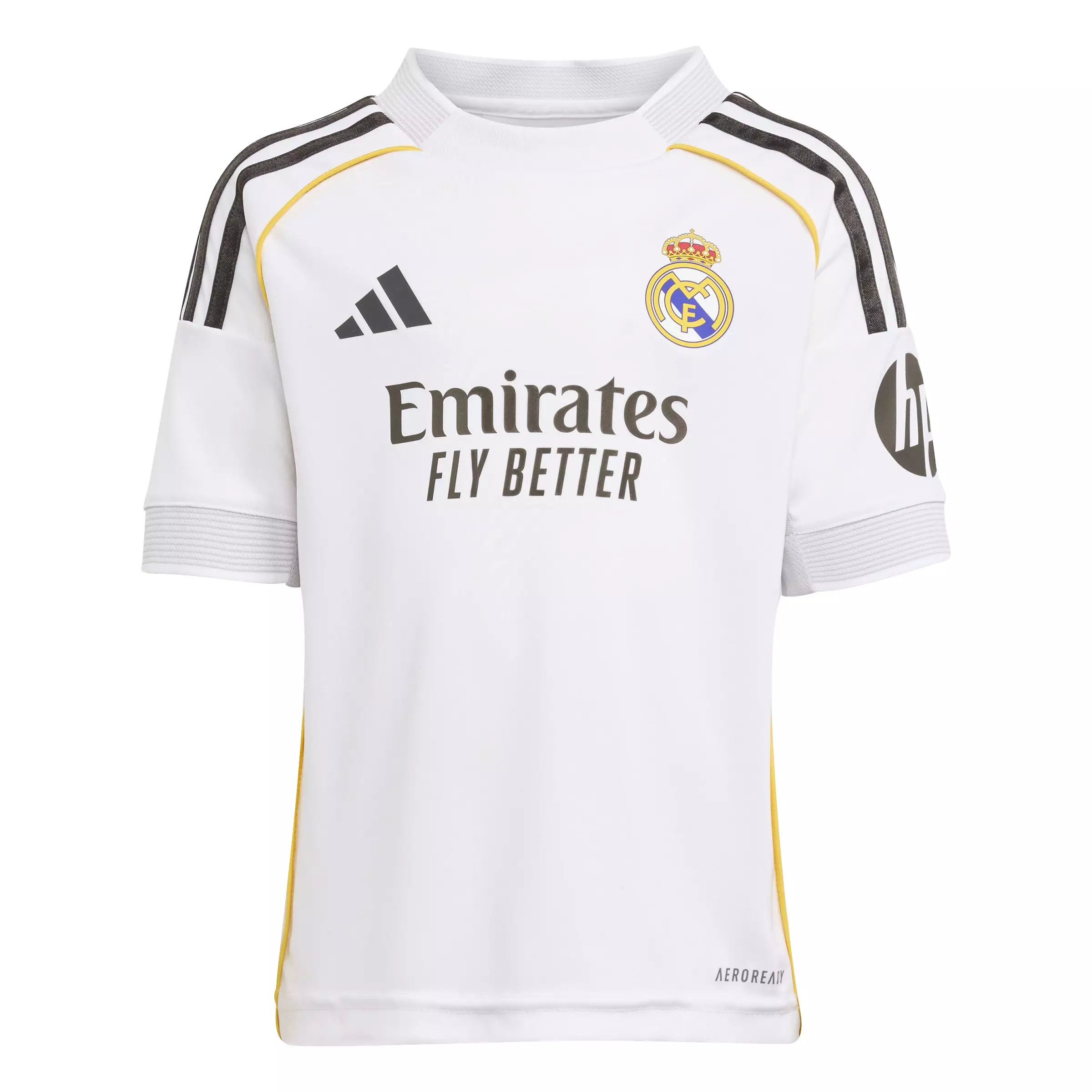 ADIDAS Real Madrid 25/26 Home Mini Kit Kids JN8870 - Jersey Mini Set (Putih)