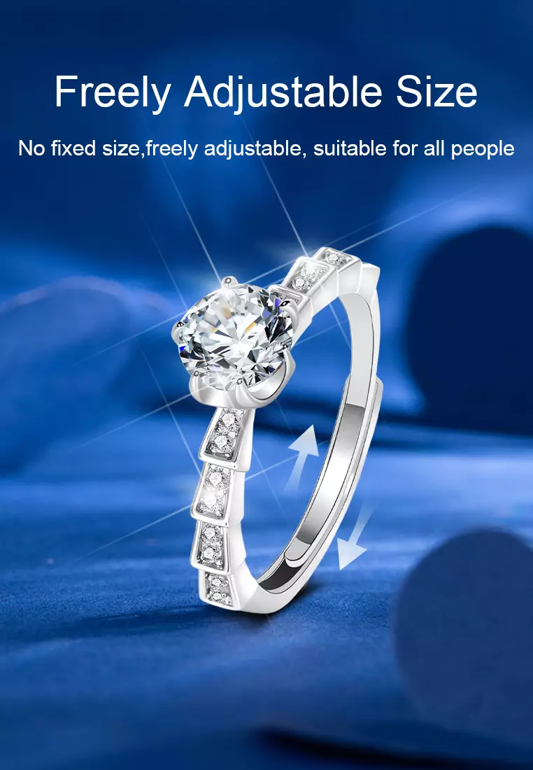 Cincin Wanita Berlian Aksesoris Korea Fashion Perhiasan Cincin Pasangan Cewek Gift Hadiah COD R028
