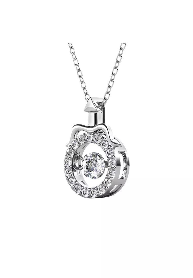 Dancing Horoscope Pendant Sagitarius WG - Kalung Crystal Swarovski by Her Jewellery