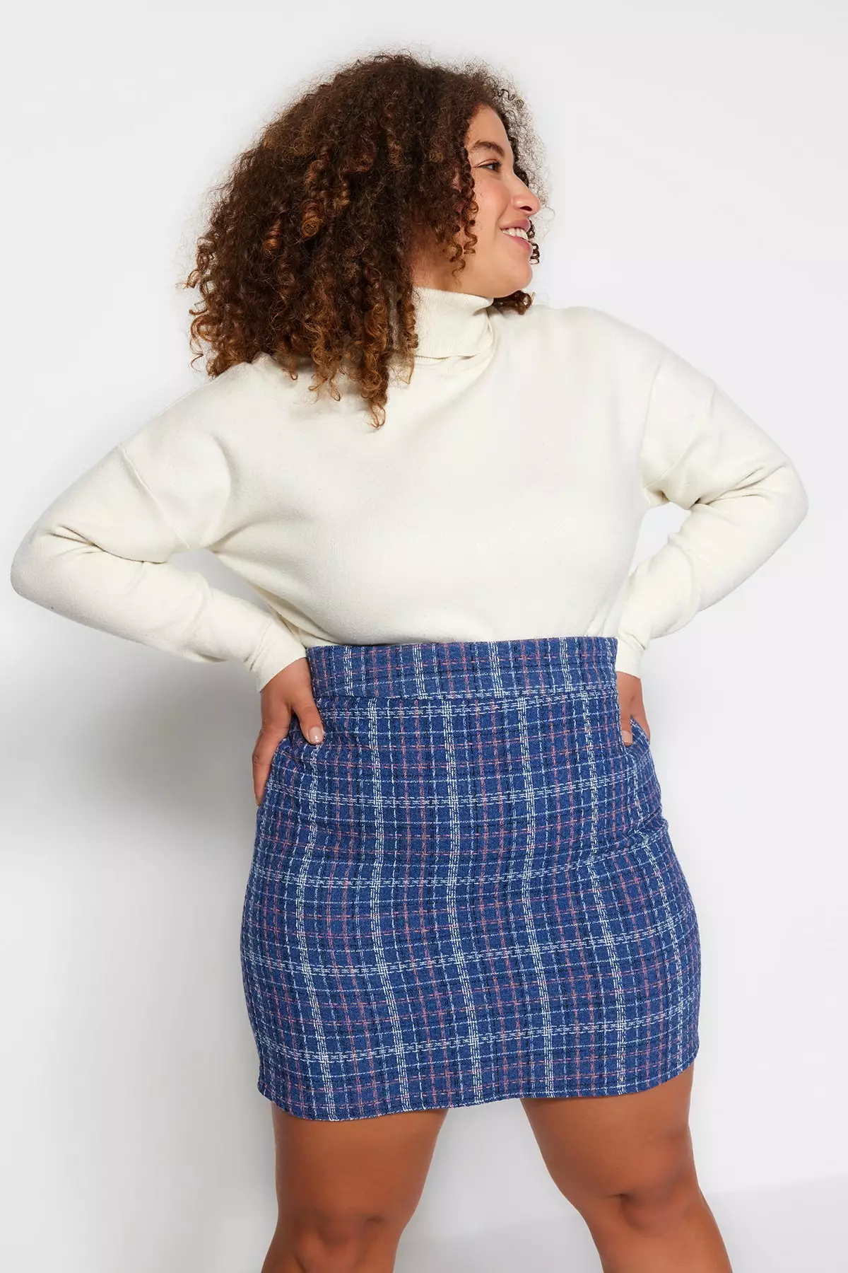 Trendyol Collection Skirt - Blue - Mini - Trendyol