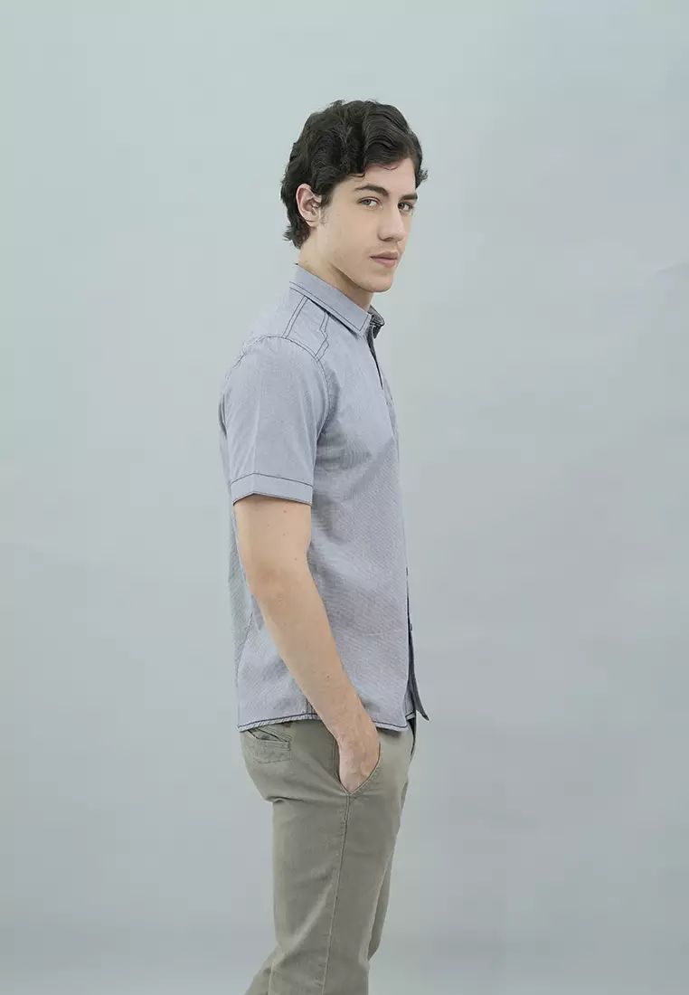 LGS - Slim Fit - Rokka Collection - Kemeja Casual Pria - Motif Kotalk - Plaid Shirt - Multi - JSH