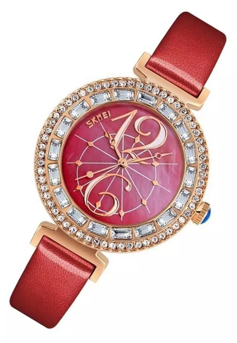 Jam Tangan Analog Fashion Wanita Waterproof 30m Strap Tali Material PU Leather MC49 ORIGINAL