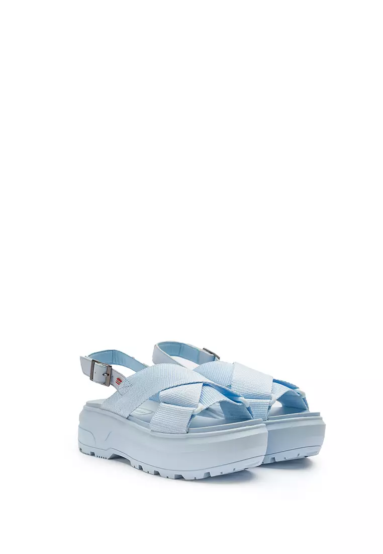 UNISEX CITY REBEL WEBBING CROSS-OVER SANDALS