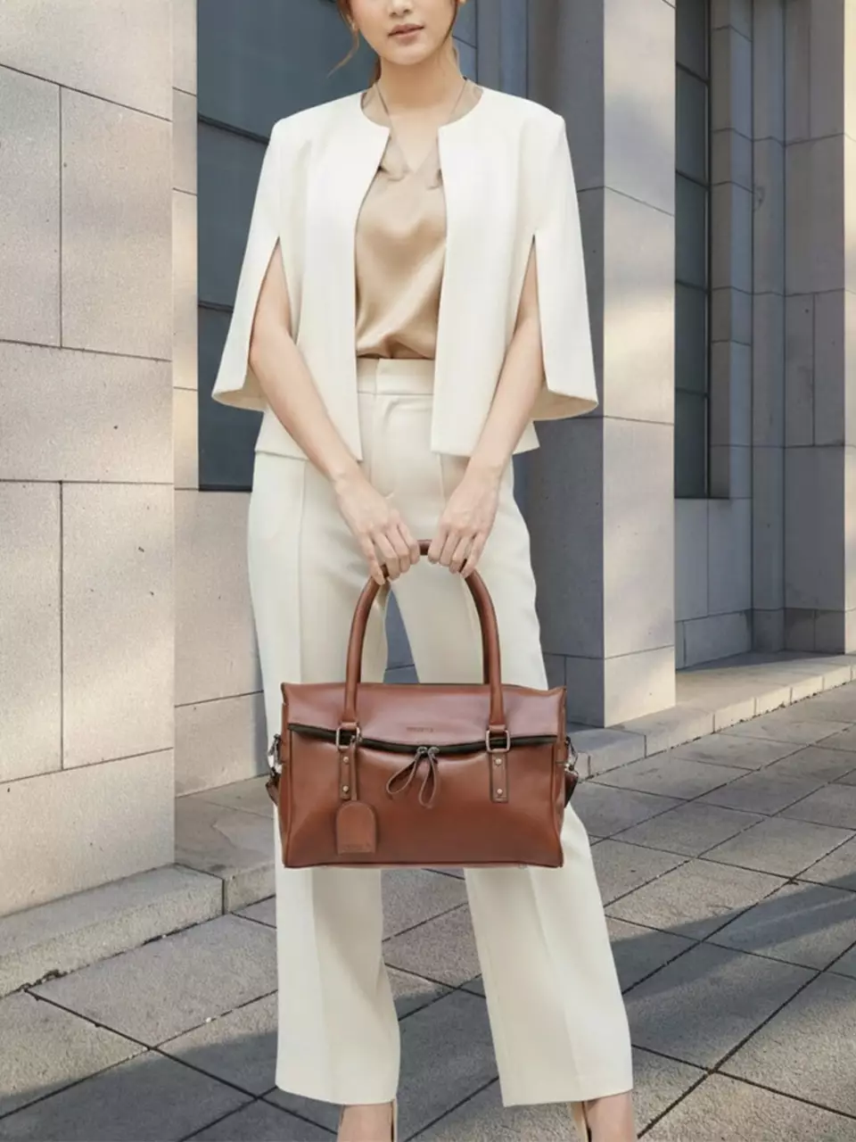 Vedlyn Pace model tas selempang wanita / slingbag - DarkBrown