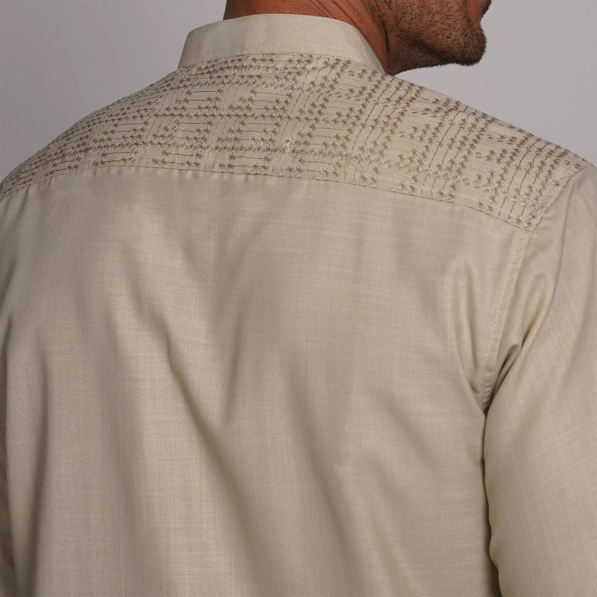 Casella Baju Koko Pria Lengan Panjang Premium Edisi Koko Sultan 4158 Khaki