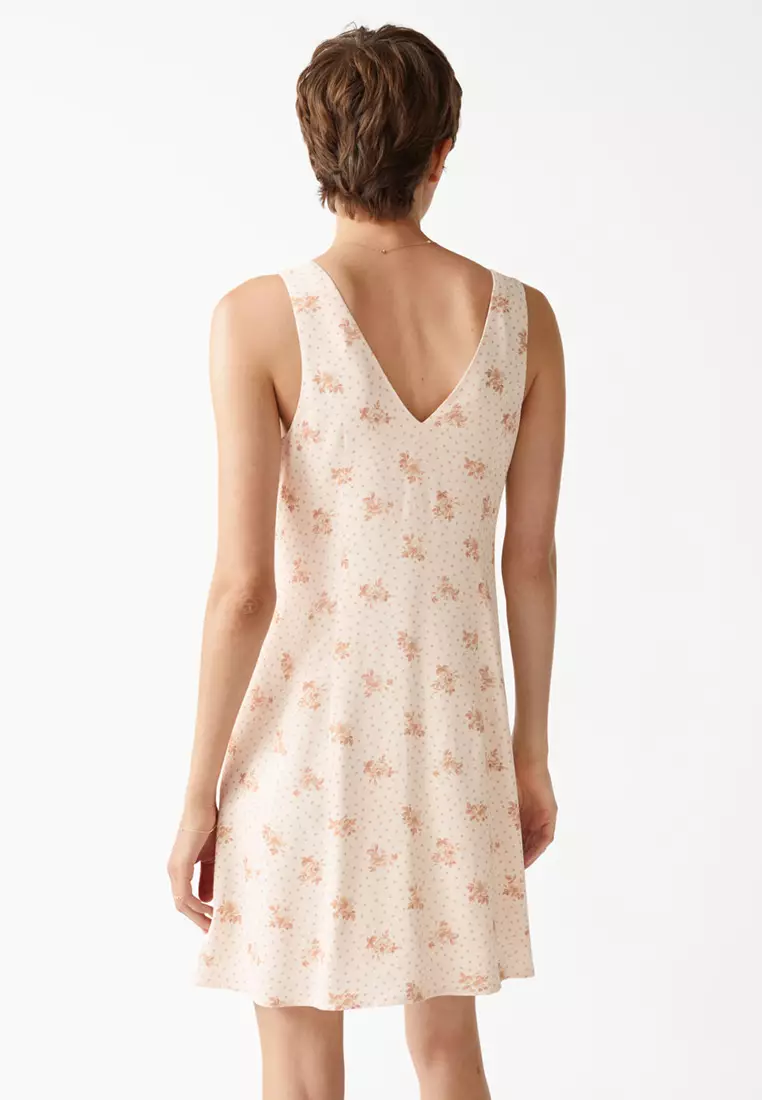  Other Stories satin a line mini dress in floral print