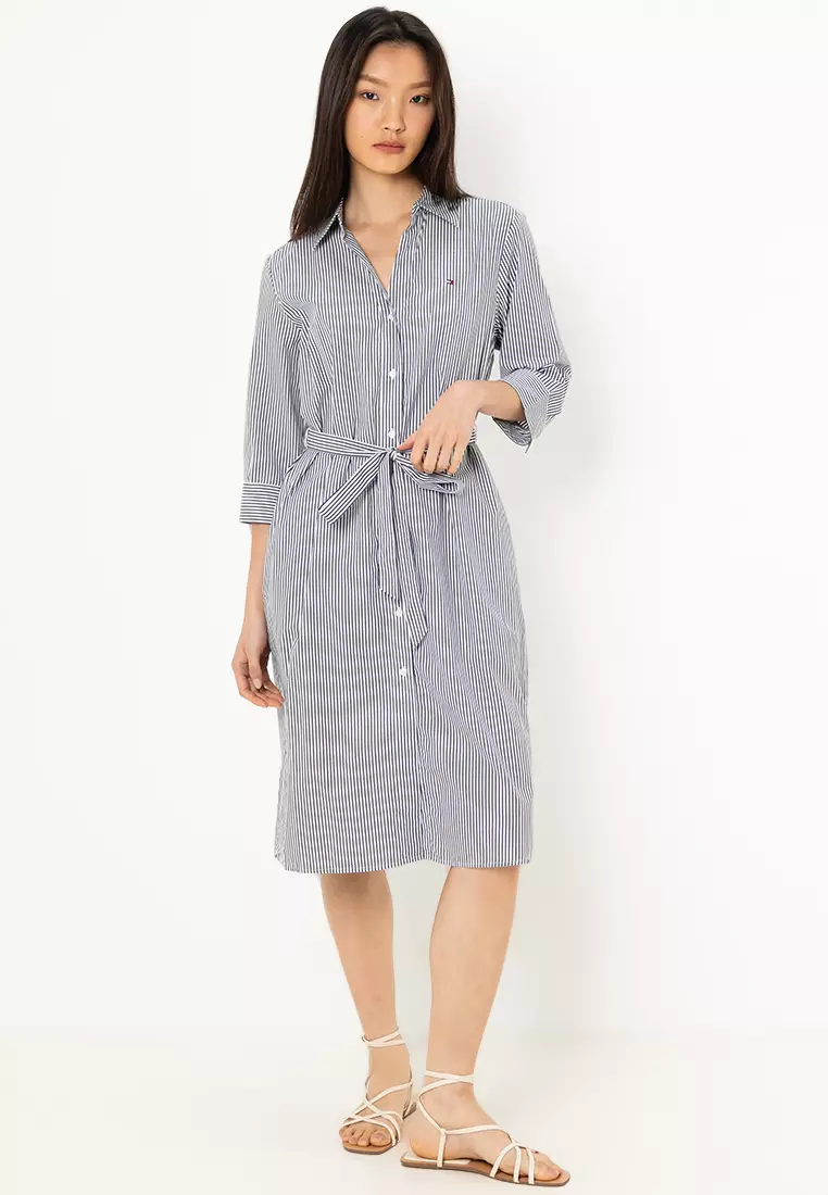 Asia Fit 3/4袖恤衫連身裙 - Tommy Mainline