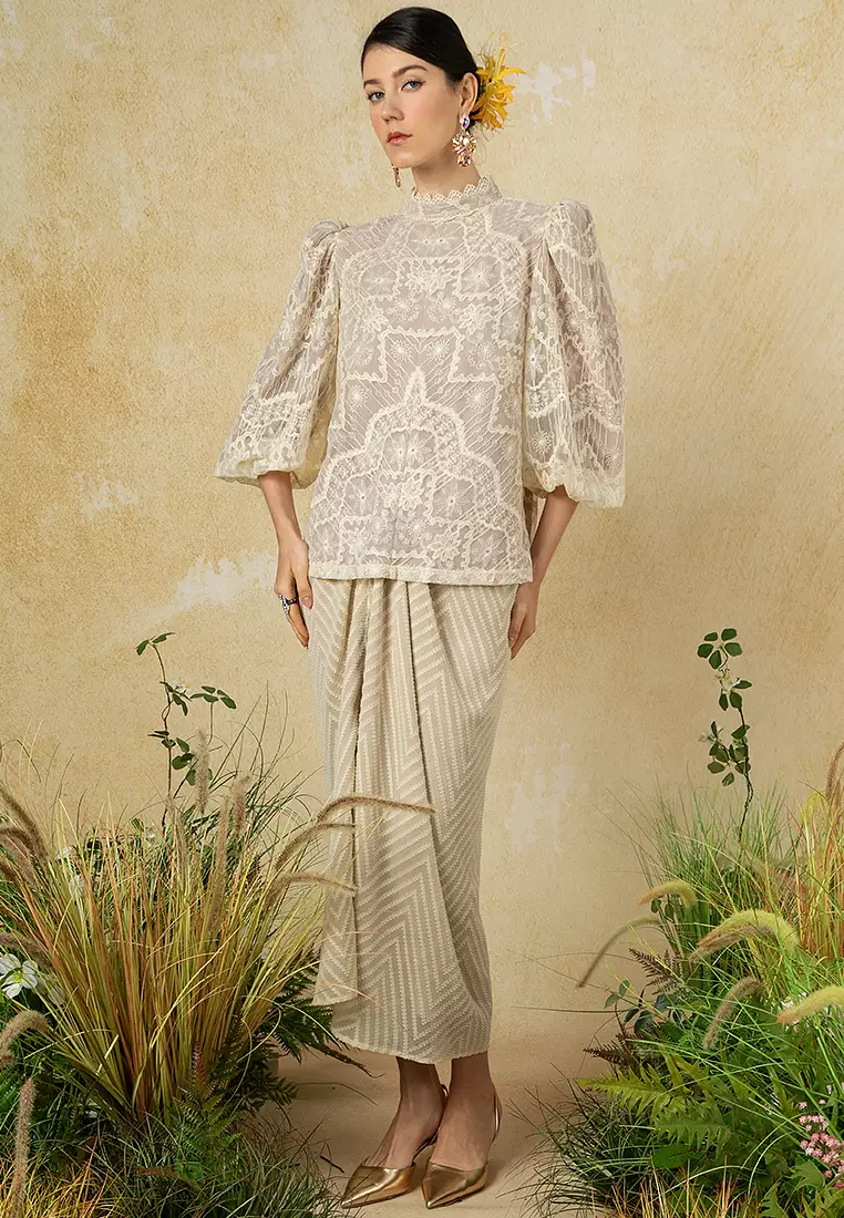 Asmara Kurung Kedah Lace Set