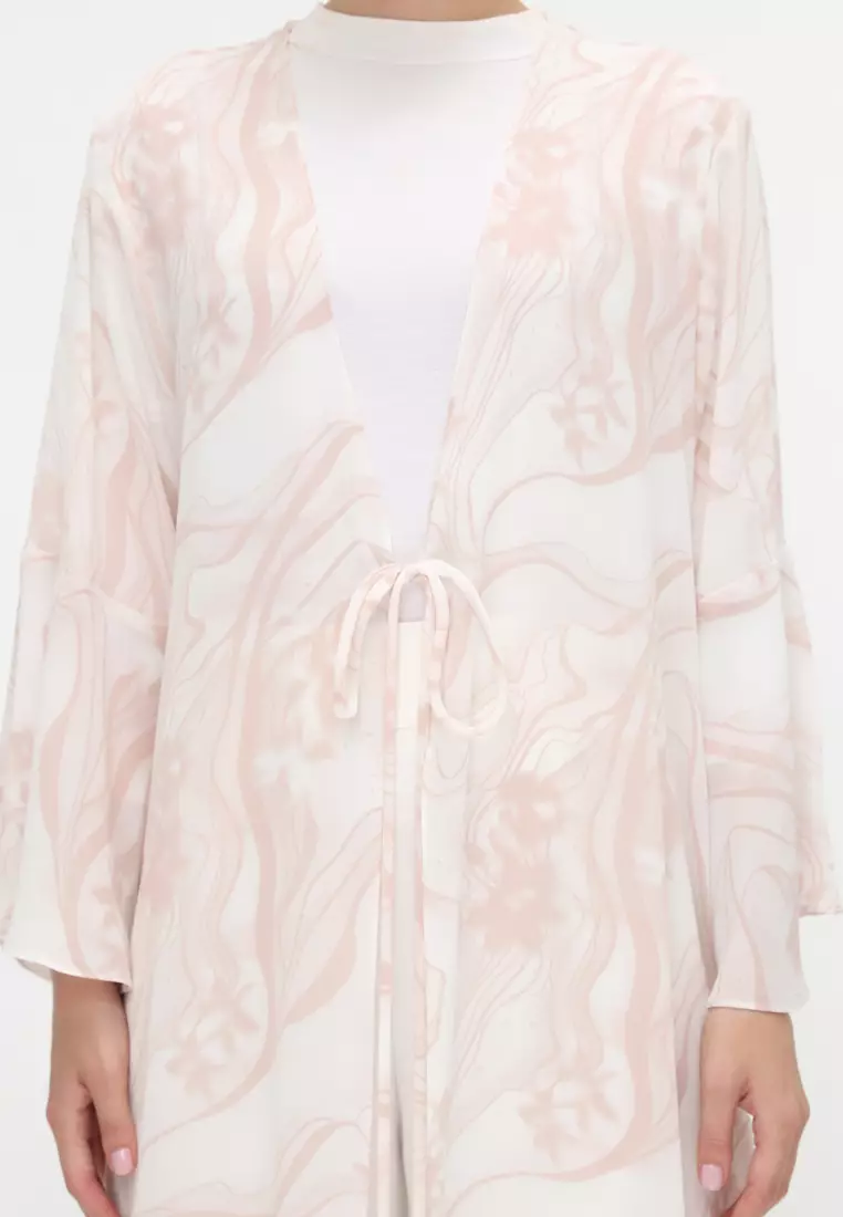 Abtrack Long Outer Soft Pink By Brilliant Girl Warna PINK