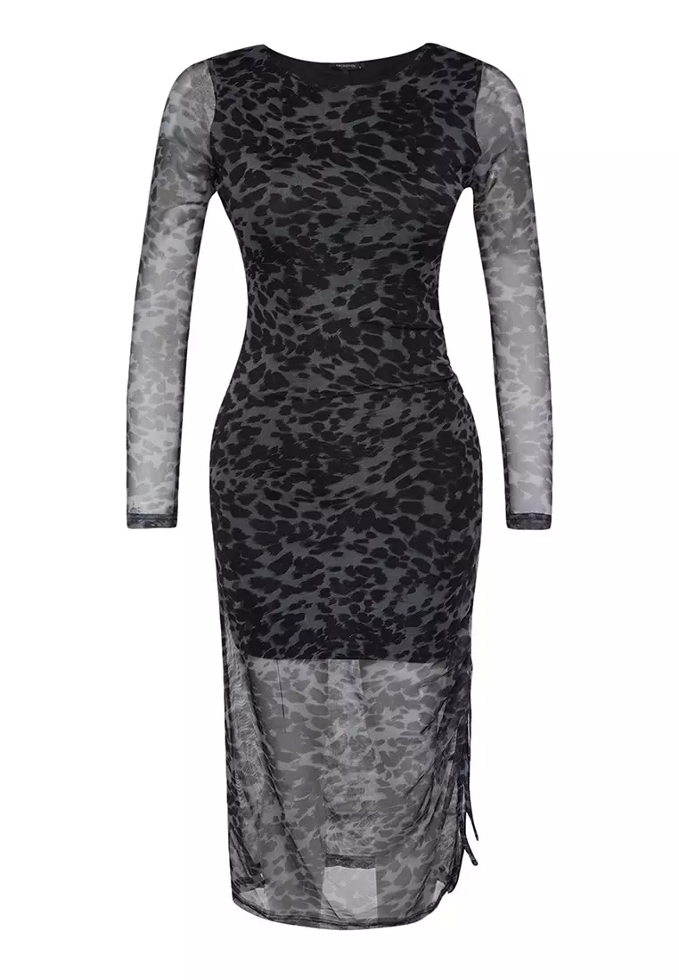 Mesh Midi Dress