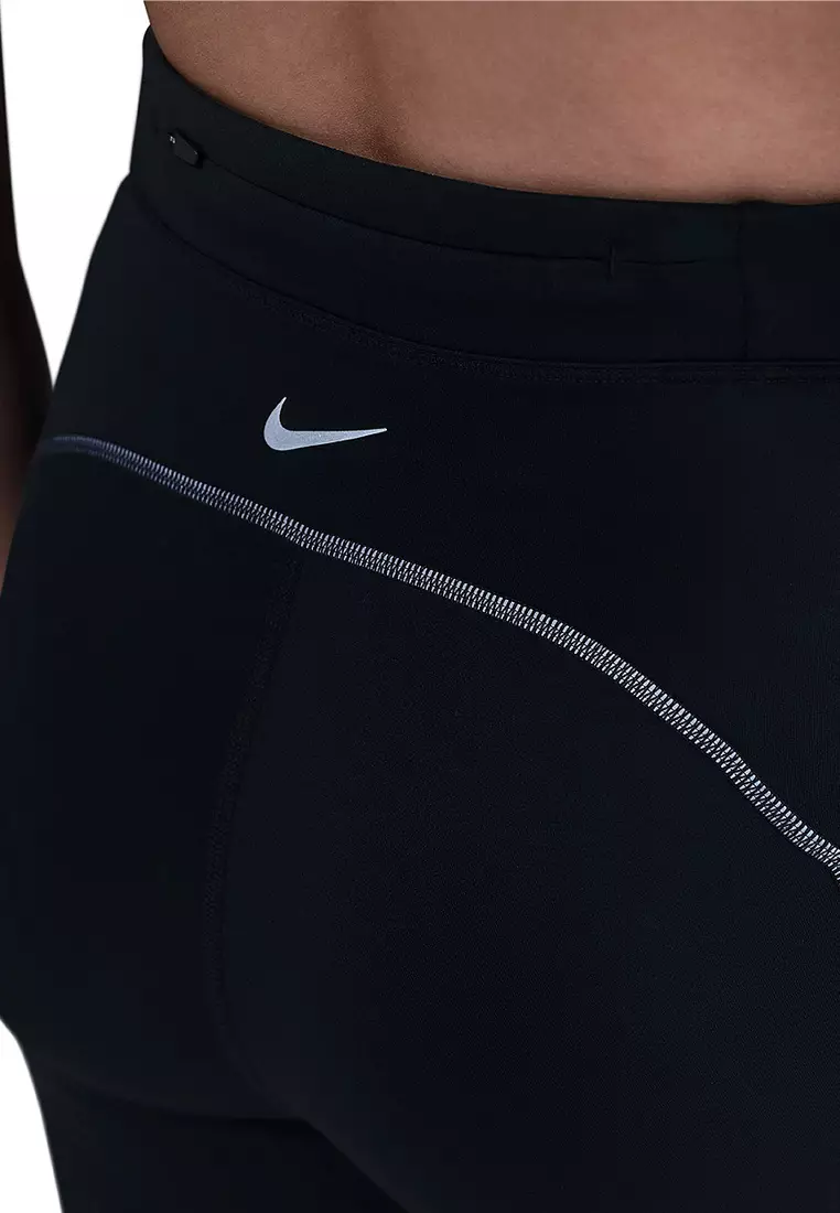 Swift Women's High-Waisted 7/8 Running Leggings With Reflective Accents