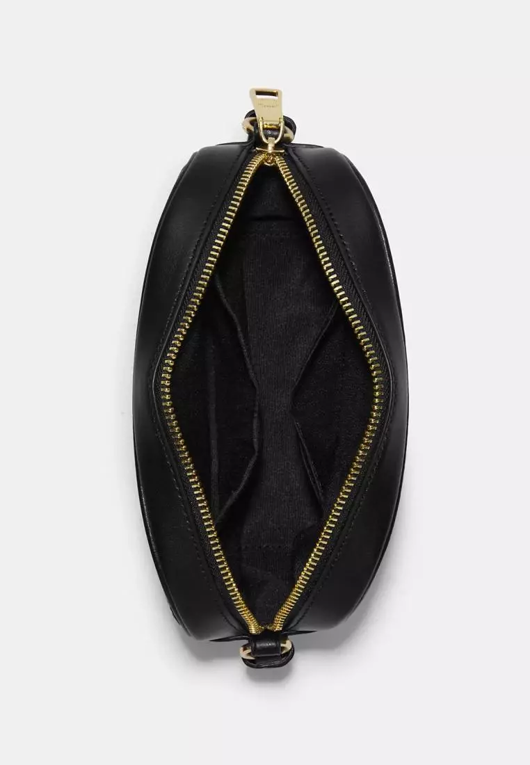 Coach Mini Jamie Camera Bag In Signature Canvas Brown Black