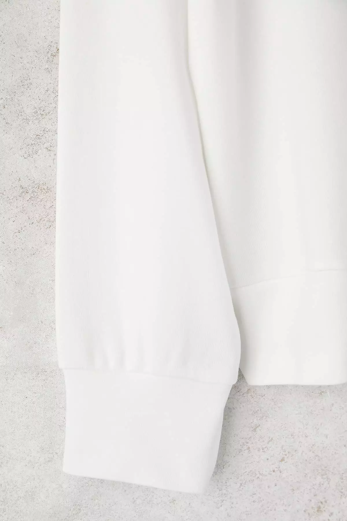 Ecru Color Block Polo Neck Relaxed/Comfortable Pattern Knitted Sweatshirt