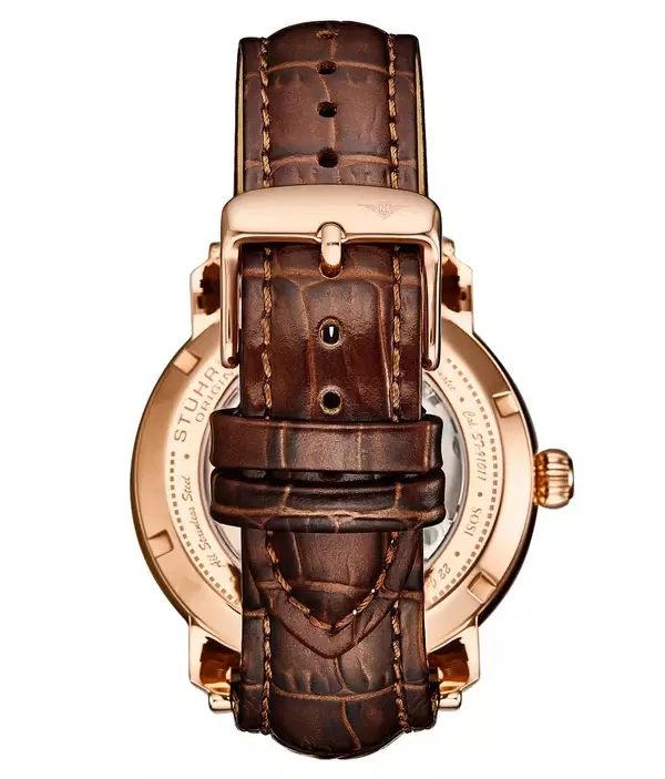 Jam Tangan Pria Automatic Analog Stuhrling Celestial 1017-04 Dual Time Skeleton
