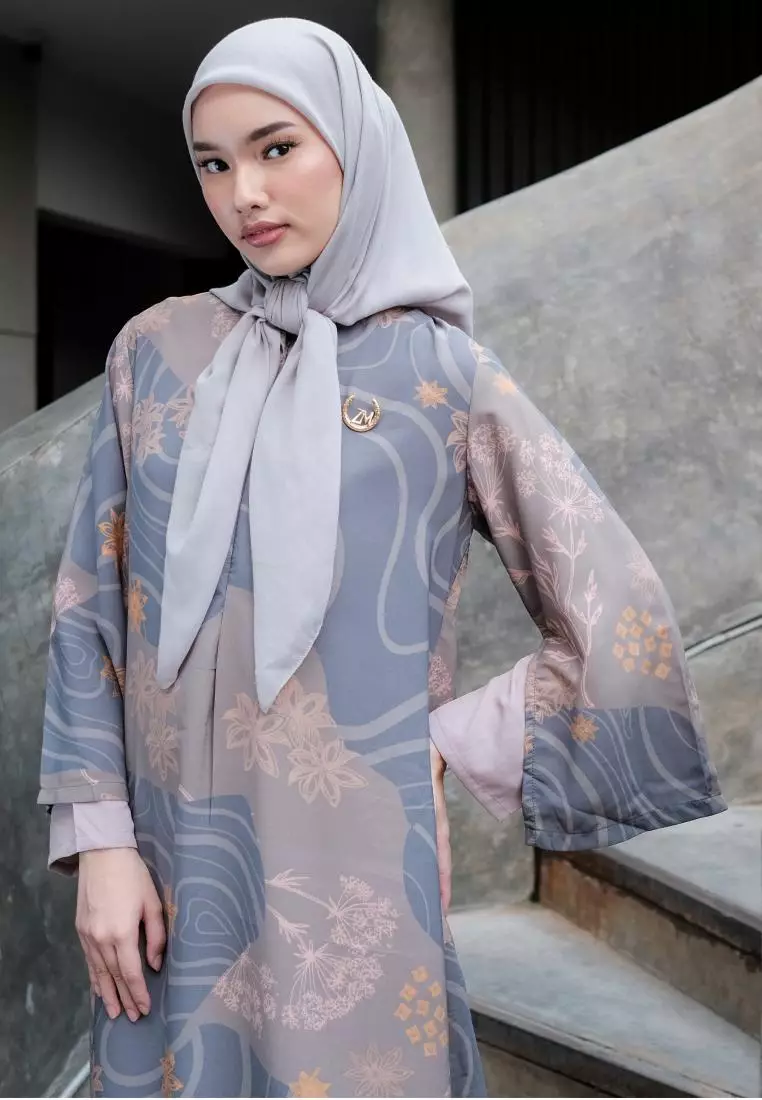 ZM Zaskia Mecca - Luny Dark Grey Gamis - Jelita Indonesia - Edisi Maluku