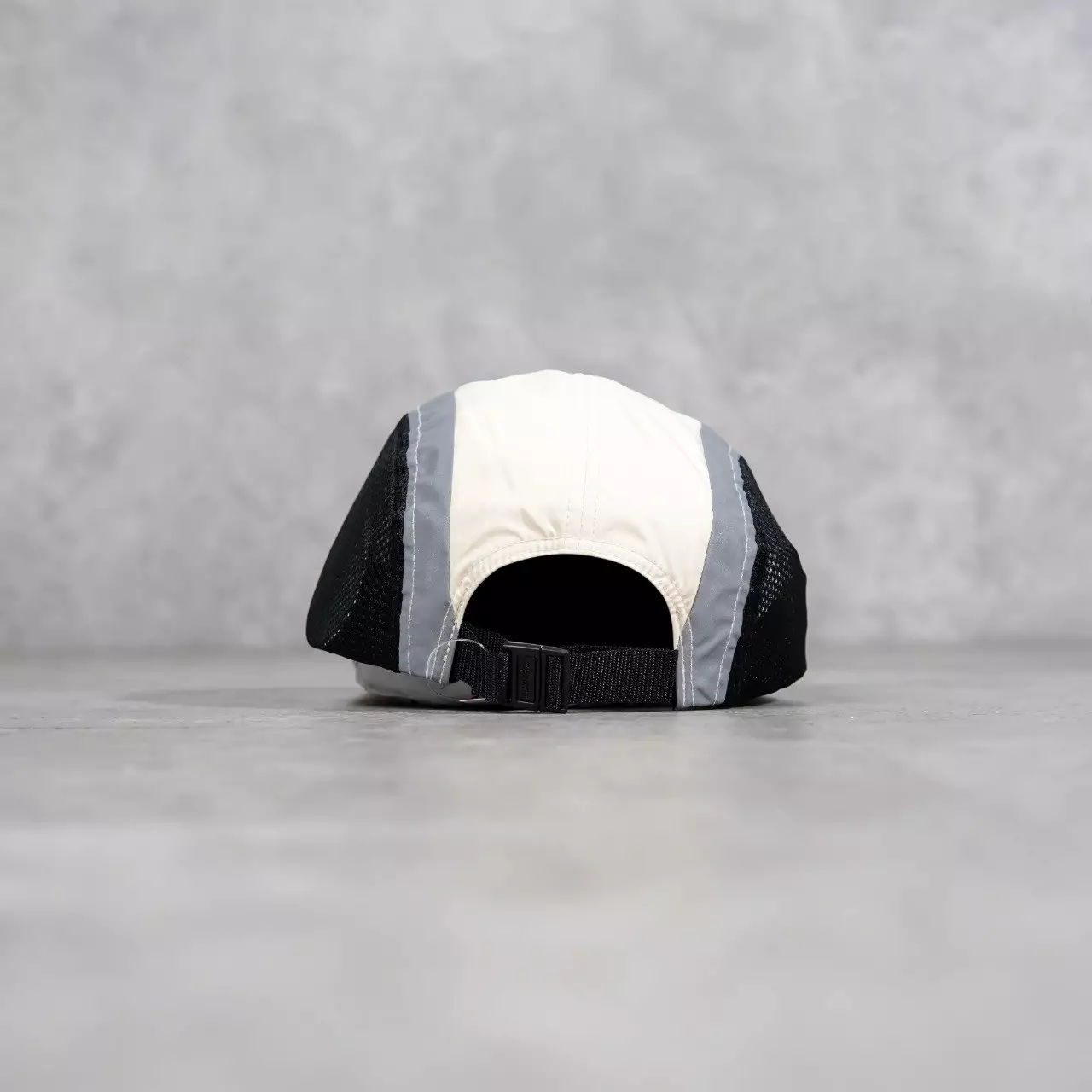 Topi SUPREME SIDE MESH BLACK CREAM CAMP CAP 100% ORIGINAL